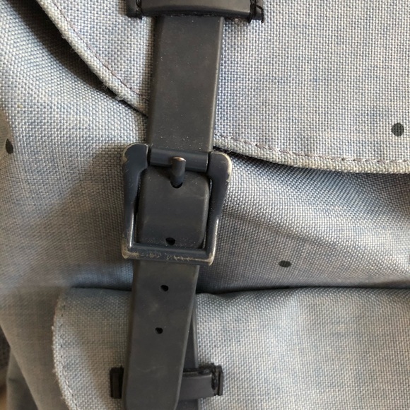 HERSCHEL SUPPLY CO BLUE POLKA DOTS BACKPACK - Picture 4 of 16